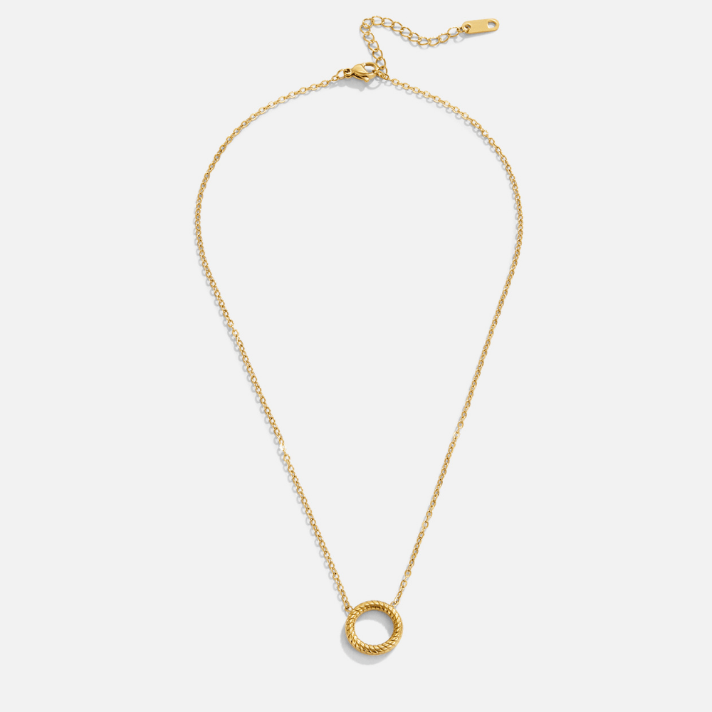 Collar con colgante en forma de círculo Avery