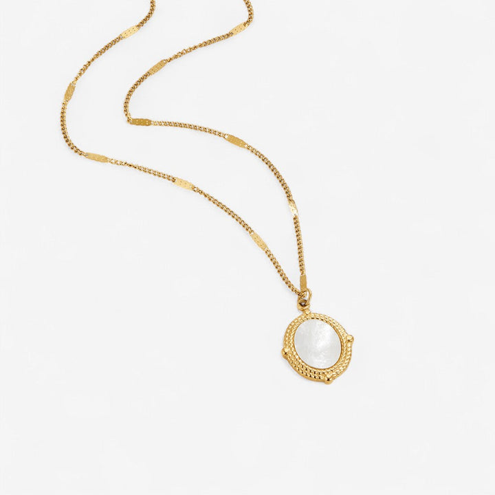 Collar de Colgante de Concha de Perla Bela