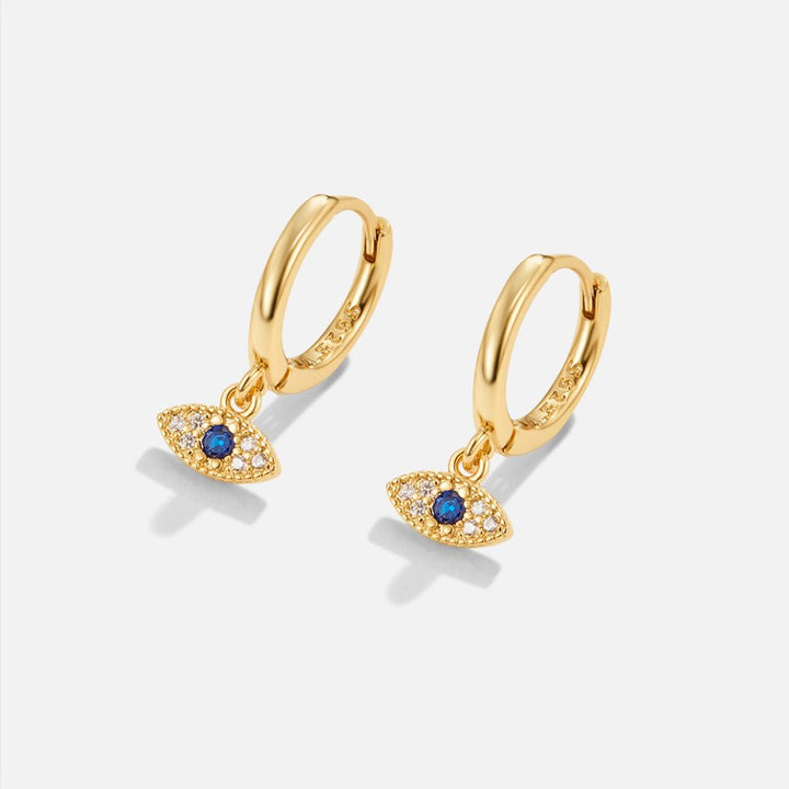 Pendientes colgantes de Ojo Maligno Azules