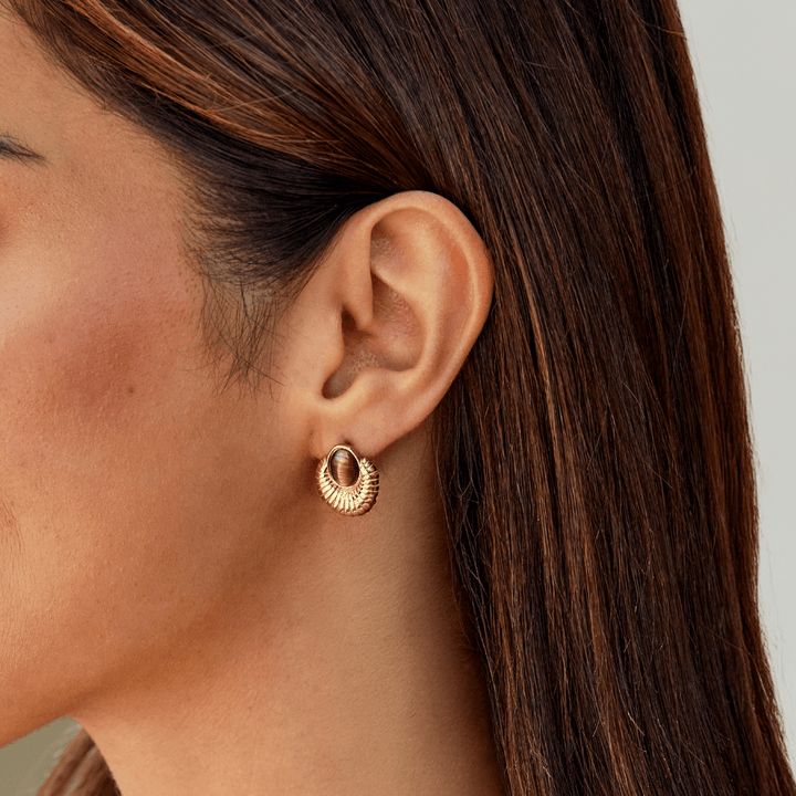 Pendientes de Ojo de Tigre Bohemia Gold