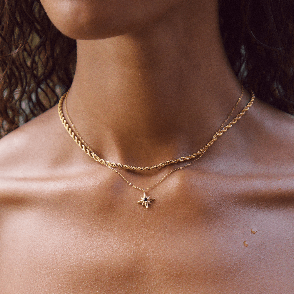 Collar de Cadena Retorcida Calla Gold