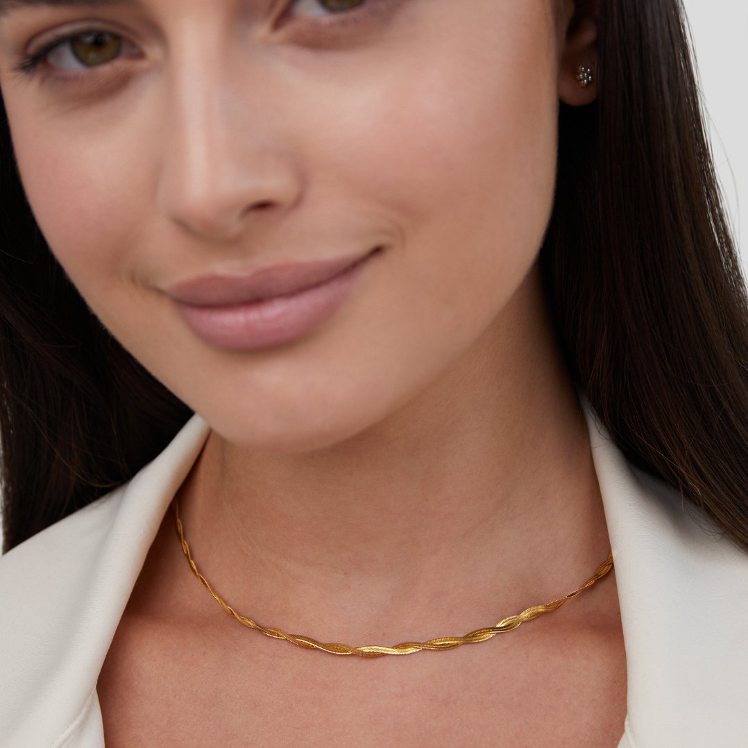 Collar de Cadena de Serpiente Chiara Twist