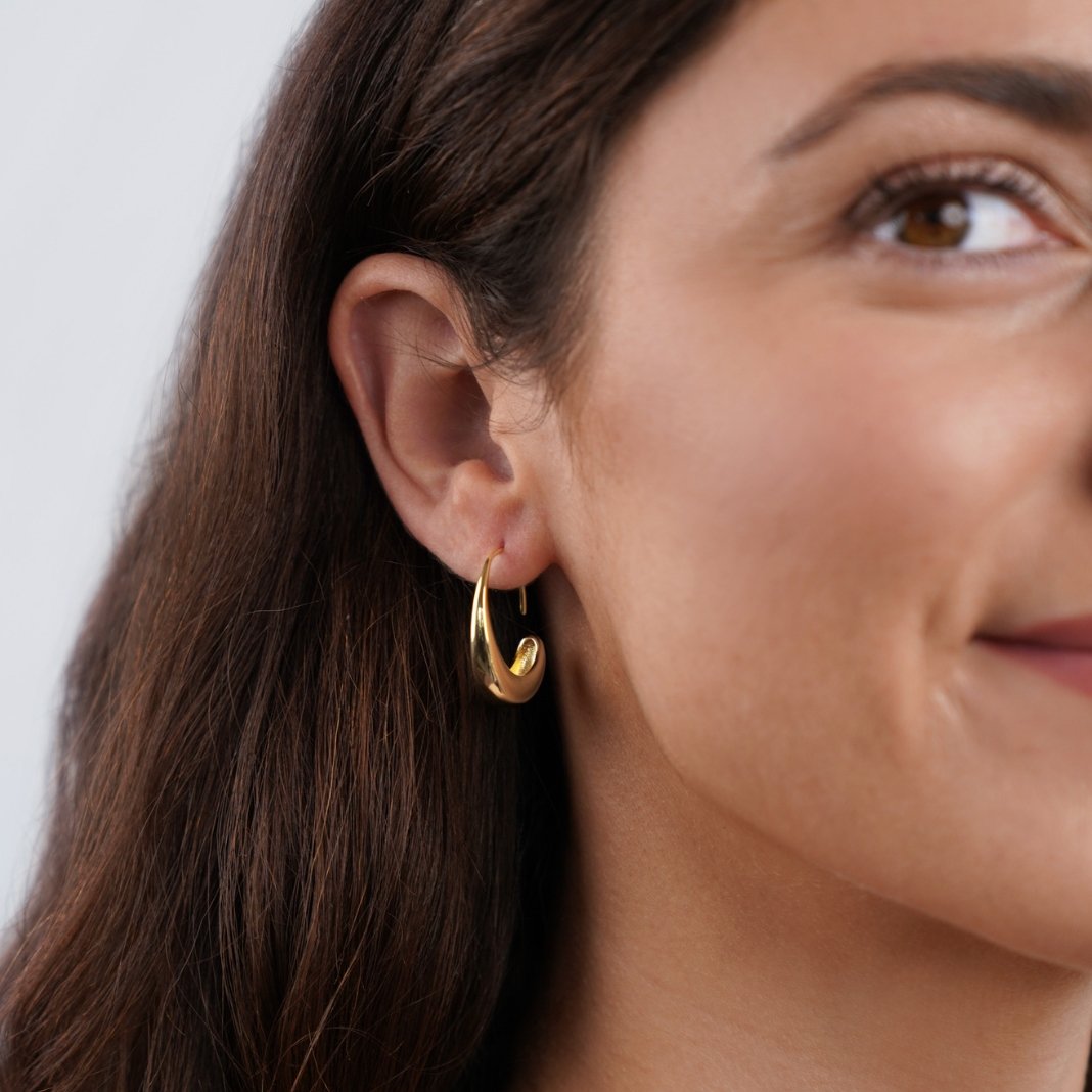 Pendientes Clásicos de Aro Colgante