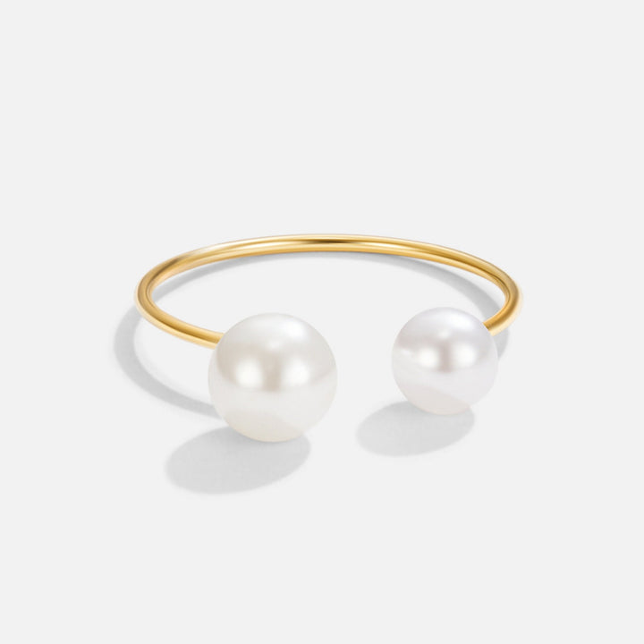 Anillo Envolvente Doble Perla Durya