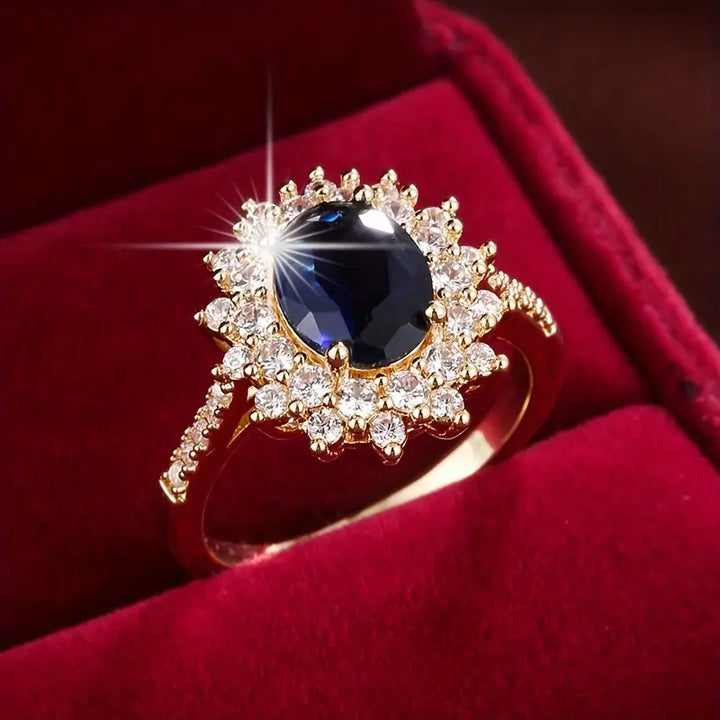 Anillo Vionne Saphirae de Oro