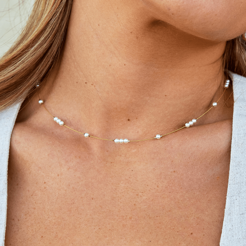 Collar Choker de Perlas Gigi