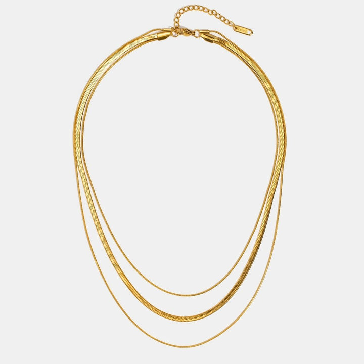 Collar de Cadena Multicapa de Oro