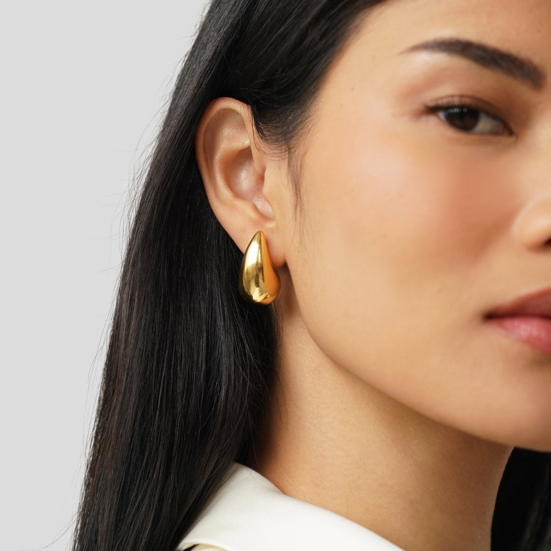 Pendientes en forma de lágrima Amara Gold