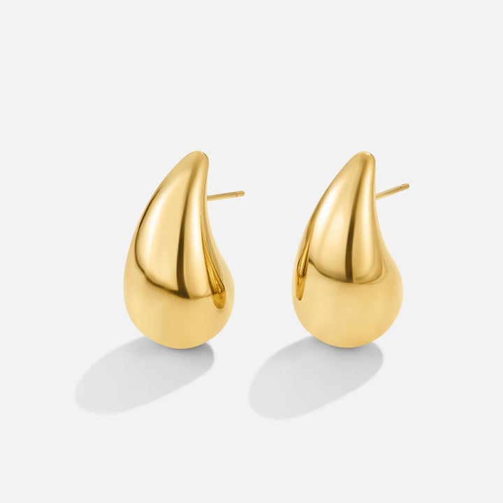 Pendientes en forma de lágrima Amara Gold