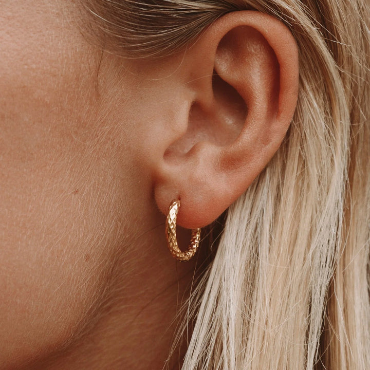 Pendientes de Aros Martillados