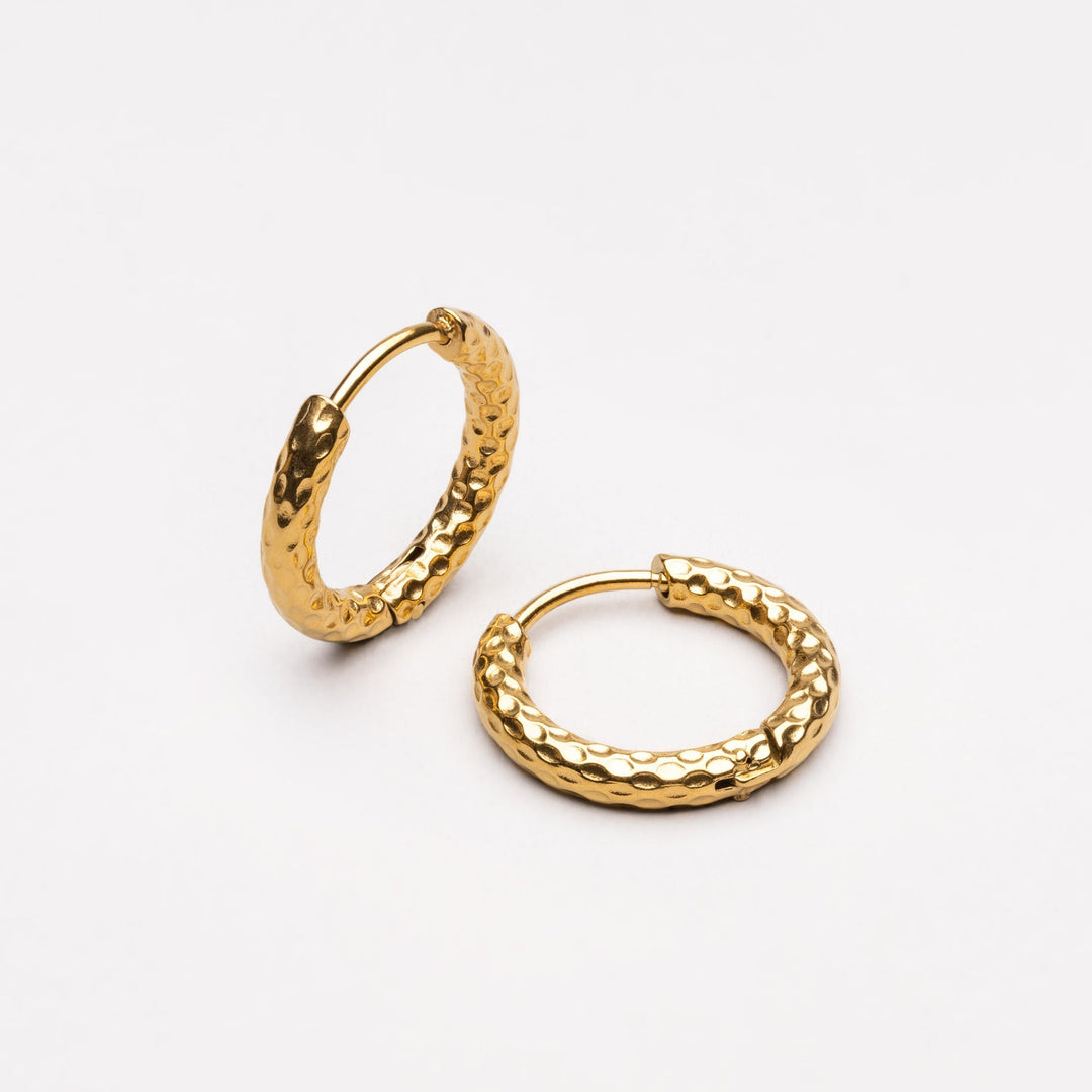 Pendientes de Aros Martillados