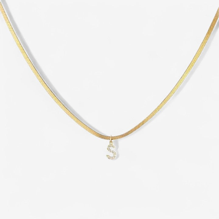 Collar Herringbone Inicial Melly