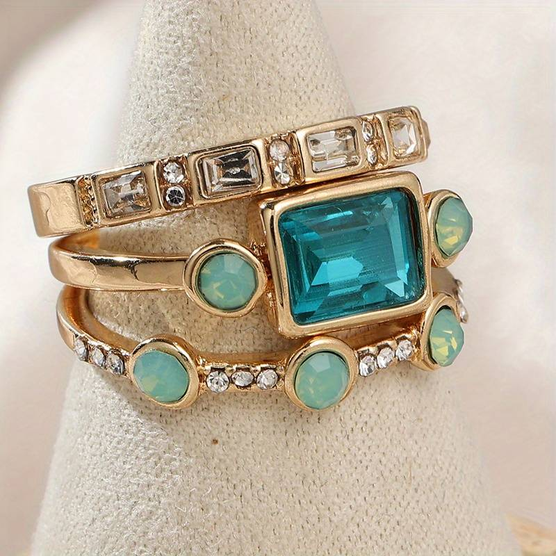 Vivienne | Anillo de estilo vintage con cristal de zafiro