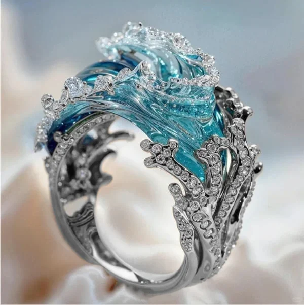 Coral | Anillo de Promesa de Mareas