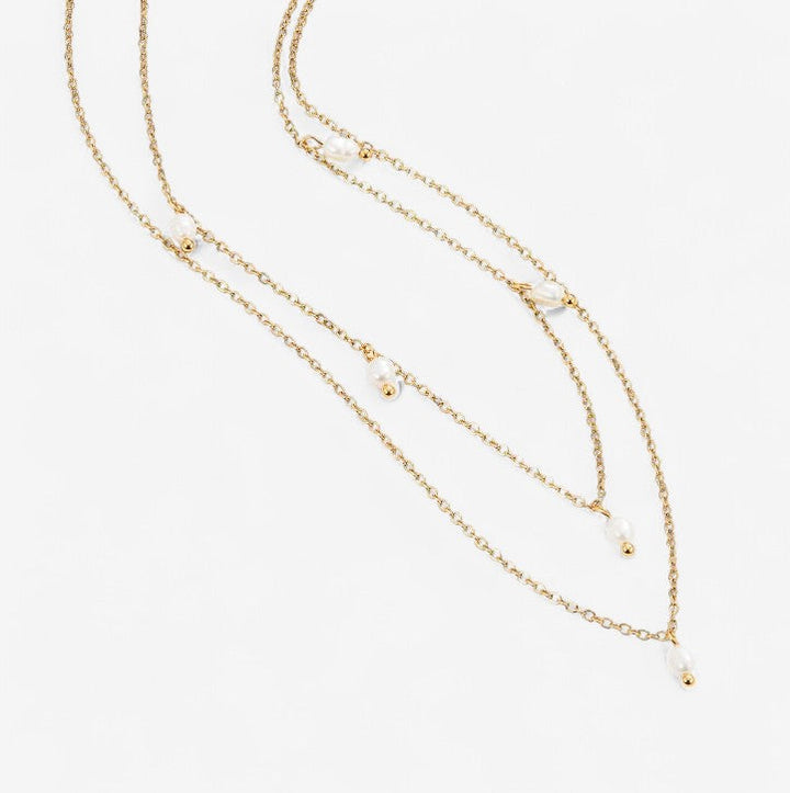 Collar Capa con Gota de Perla Kay