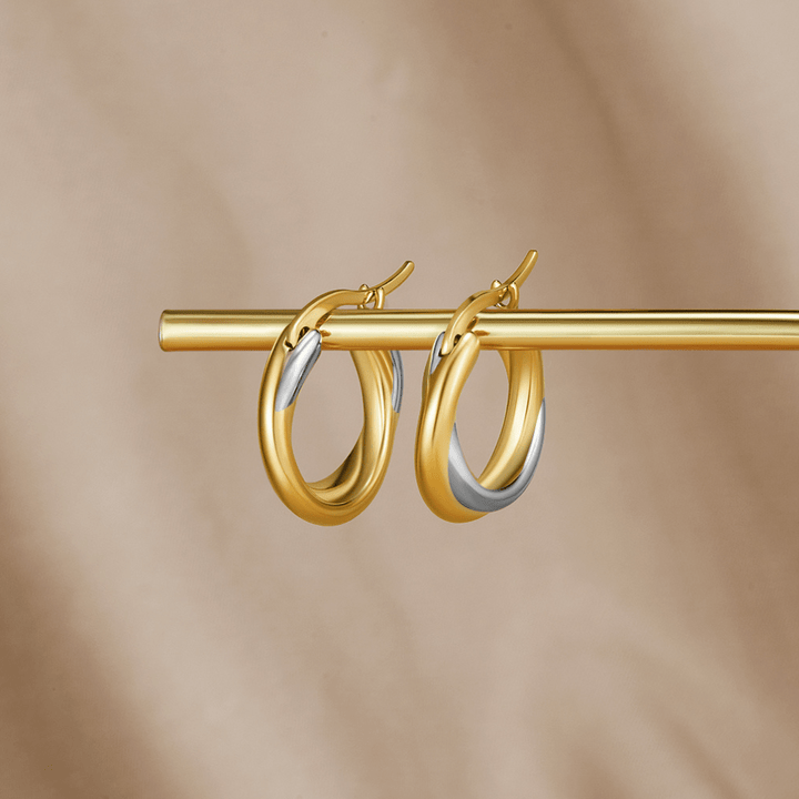 Pendientes de Aro Entrelazados Lea