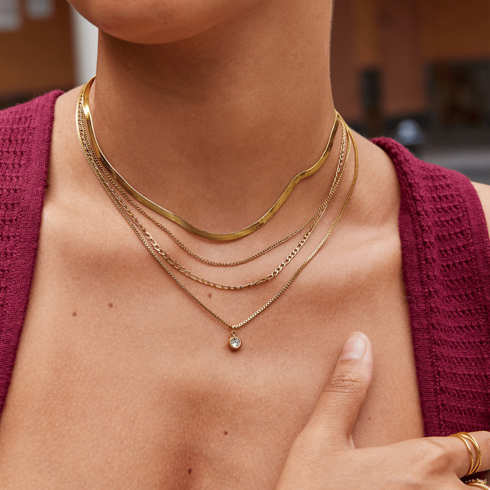 Collar de Oro Multicapa Lena