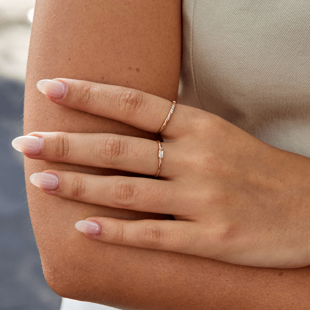 Anillo de Cristal Baguette Leonore
