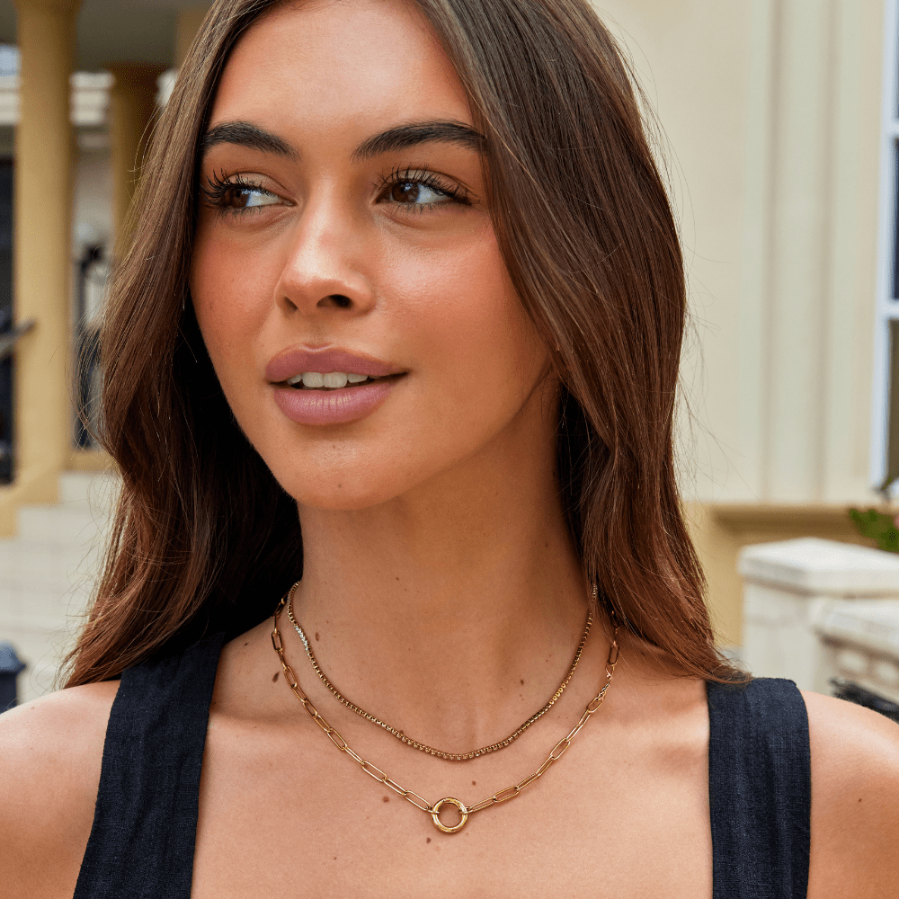 Collar de Cristal Dorado Cordelia