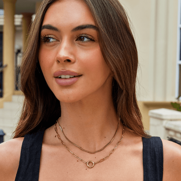 Collar de Cristal Dorado Cordelia