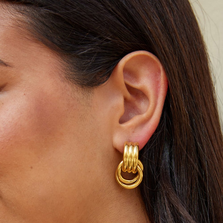 Pendientes de Aro Capas Lexi