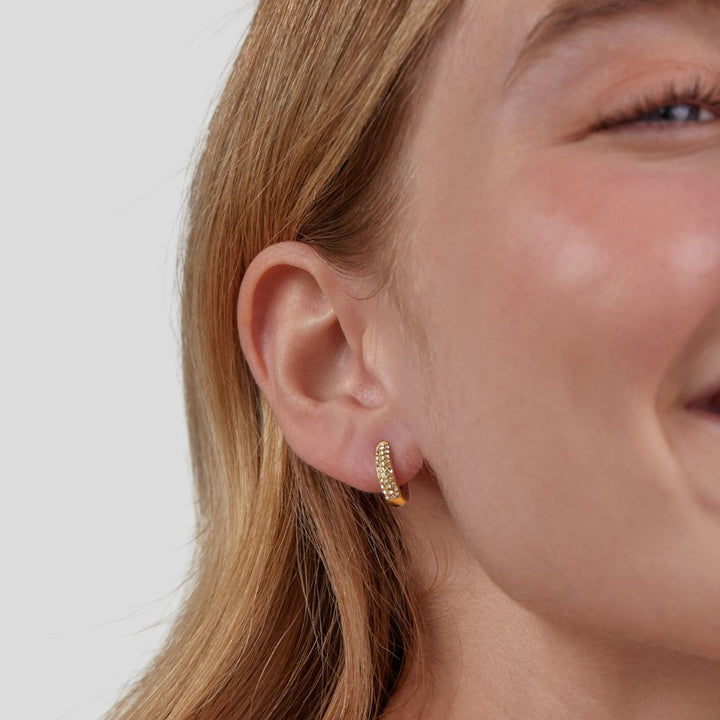 Pendientes de Aro de Cristal Lily