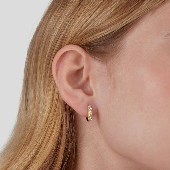 Pendientes de Aro de Cristal Lily