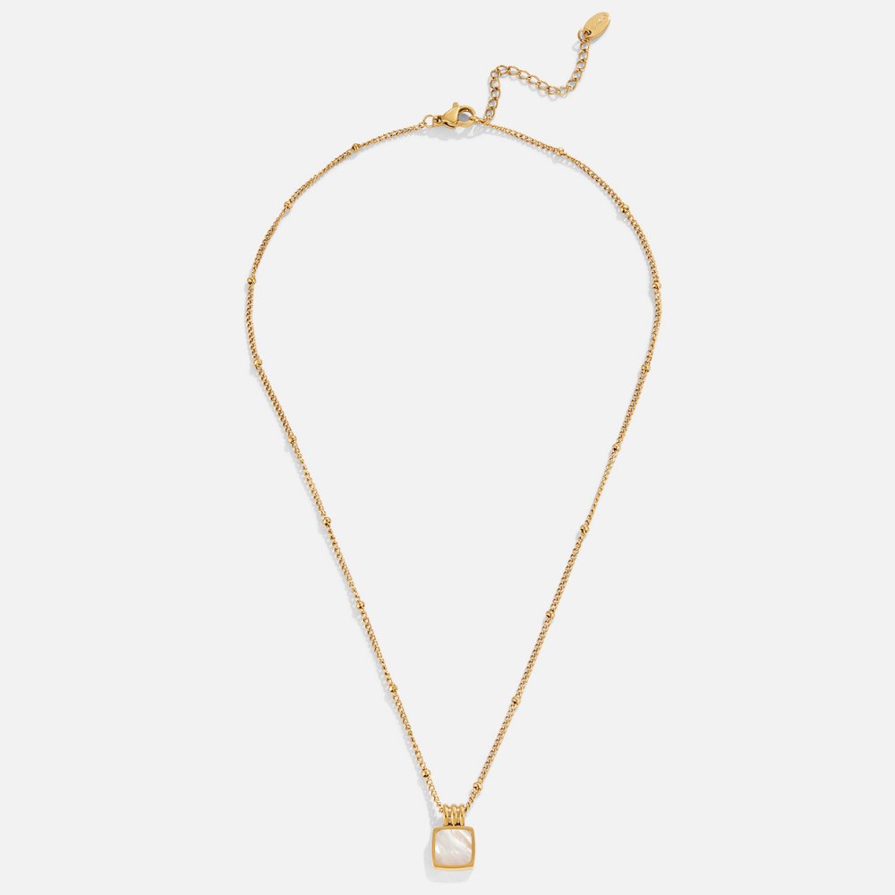 Collar de Colgante de Concha Blanca de Lucia
