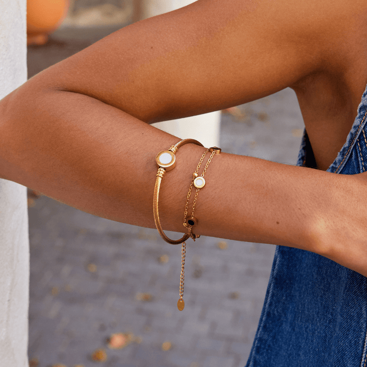 Brazalete Rotatable Melinda Gold