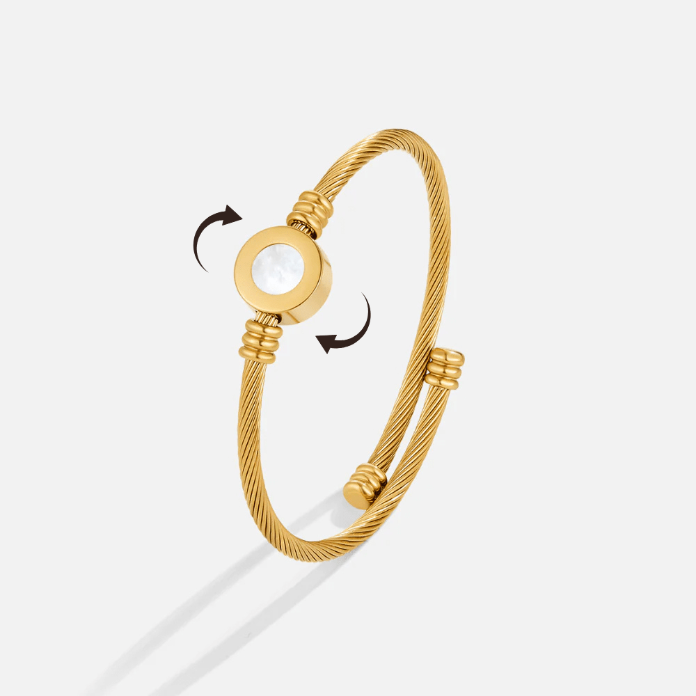 Brazalete Rotatable Melinda Gold