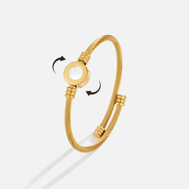 Brazalete Rotatable Melinda Gold