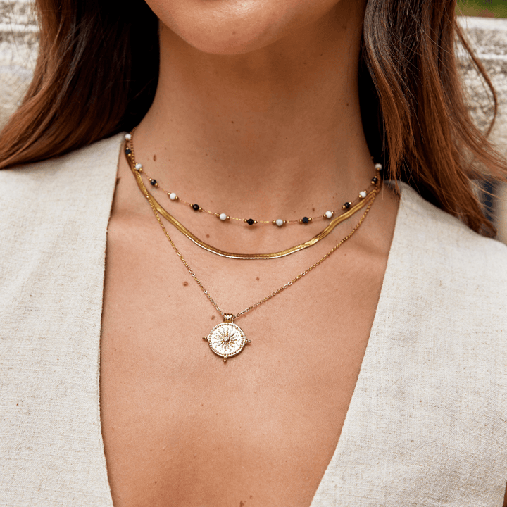 Collar de Cadena Sarya Snake en Oro