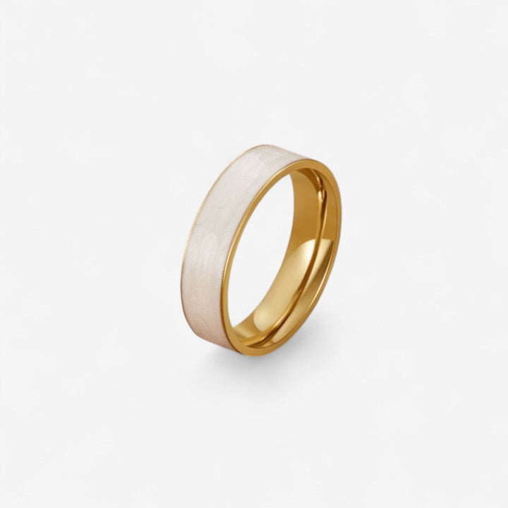 Anillo de Banda Blanco Sahara