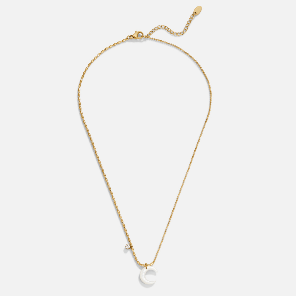 Collar de Luna Creciente Blanca