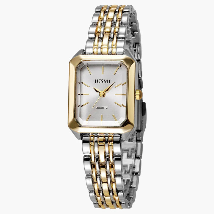 Reloj de Cuarzo con Esfera Cuadrada y Correa de Acero - Elegante y Duradero